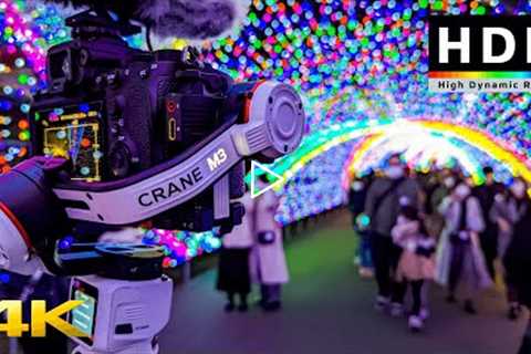 【4K HDR】Tokyo Christmas Lights 2021 - Yomiuri Land Theme Park