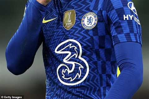 Chelsea wear Three logo in their victory at Norwich despite mobile phone firm suspending £40m deal