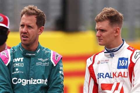  F1 Twitter blushes with love over ROC Bromance of the healthy Sebastian Vettel Mick Schumacher 