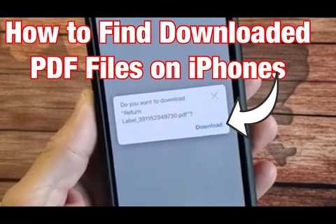 How to Find Saved Pdf on Iphone - HowtooDude