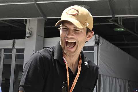 IndyCar driver takes Ashton Kutcher for a 140 mph thrill ride and doesn’t know who he is 