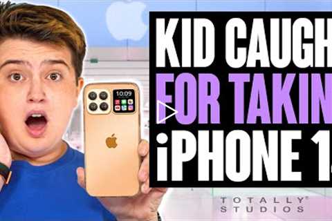 TEEN Caught TAKING New IPHONE 14 Pro Max from Apple before Release Date.