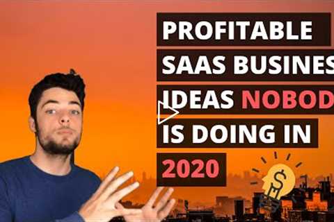 Software Startup Ideas in 2020 | SaaS