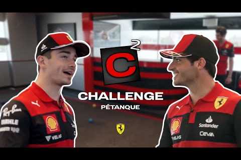  C² Challenge - Pétanque with Carlos Sainz, Charles Leclerc and Antonio Giovinazzi 