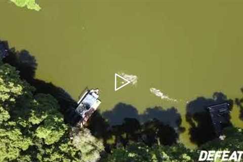 JC Defeats Alligator - Drone Video of Alligator Attack ORIGINAL