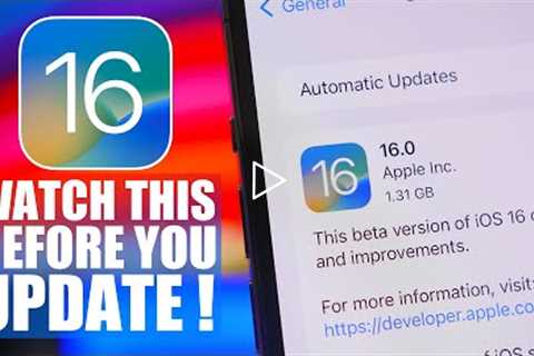 iOS 16 Public Release - Things To Know  Before You UPDATE !