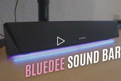 Bluedee HiFi Stereo PC Speakers Review: GREAT RGB Computer Sound Bar with Deep Bass