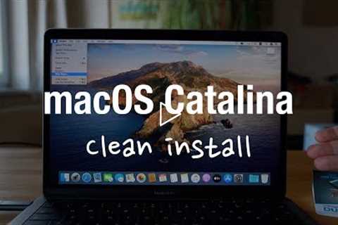 How to clean install macOS Catalina from Bootable USB Drive