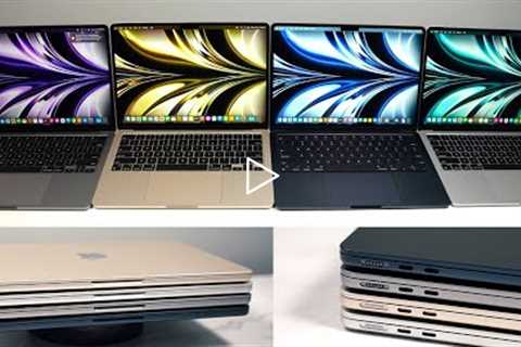 MacBook M2 All Colors: Midnight, Starlight, Space Gray & Silver!