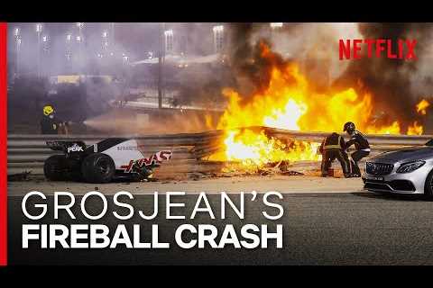  Grosjean's Insane Fireball Crash | Formula 1: Drive To Survive S3 