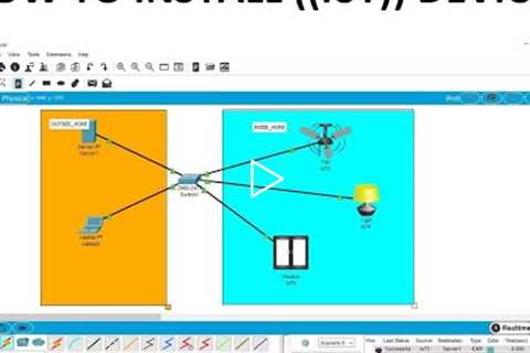 How to configure IoT devices in Packet Tracer? how to control IoT devices with Laptop and mobile?
