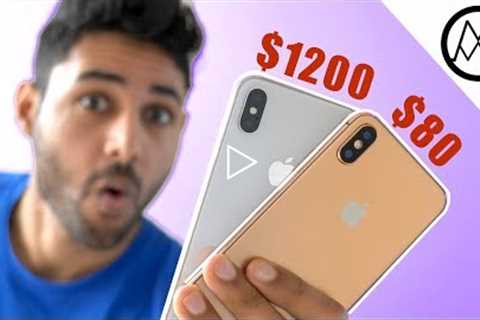 $1200 iPhone X vs INSANE $80 iPhone X Fake!