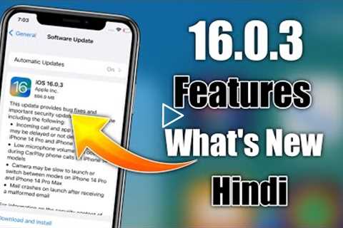 iOS 16.0.3 features | iOS 16.0.3 features in Hindi | ios 16.0.3 features hindi | iOS 16.0.3