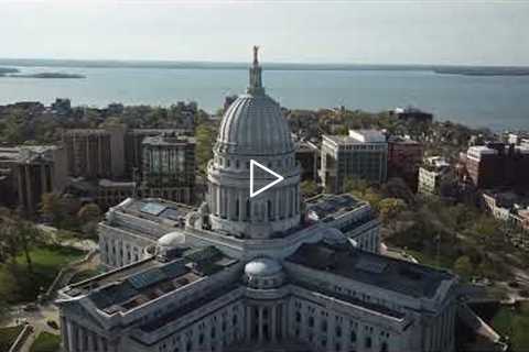 Aerial Footage Of Galata Bridge In Turkey # Drone Footage of a Castle # Wisconsin Capitol Building