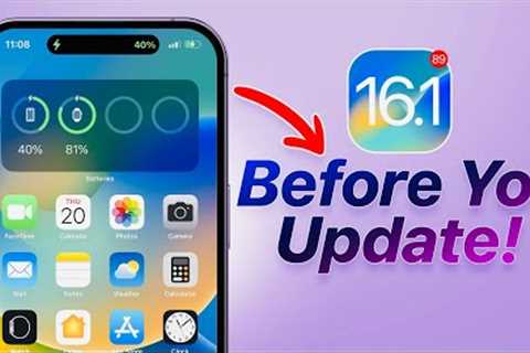 Watch This Before You Update To iOS 16.1 ⚠️