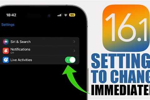 iOS 16.1 - 16 Settings You Need to Change NOW !