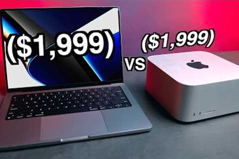 Mac Studio vs 14 MacBook Pro - Which Performs Best for $2,000?
