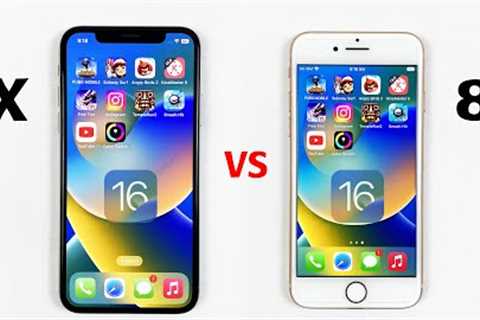 iPhone X vs iPhone 8 SPEED TEST After iOS 16 | Which Should You Buy in 2022?