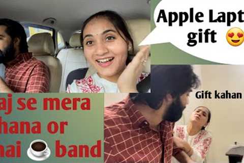 Surprise Gift (Apple MacBook Pro) prank on wife || prank on wife in India @Kartikey''''s Married Lyf