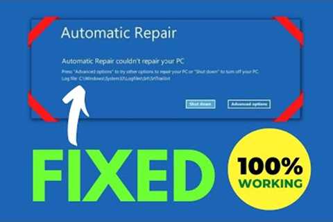 ✔️Automatic Repair Couldn''''t Repair Your PC Windows 10 - Easy Fix Automatic Repair Loop