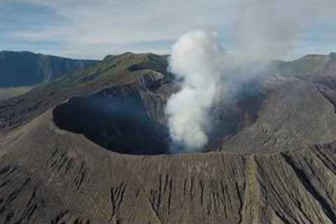 Mt.Bromo scenery - delay photography aerial photography