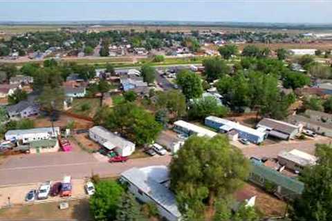 Alpine Aerial Photography Drone Video for Mobile Home Park Marketing