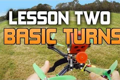 HOW TO FLY A FPV RACE DRONE. UAVFUTURES Flight School - Lesson 2 BASIC TURNS