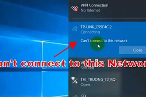 How to Fix : Can''''t Connect to this Network ( Wi-Fi | Internet ) | NETVN
