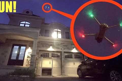 if you ever see a drone flying above your house you need to LEAVE and RUN away fast!!
