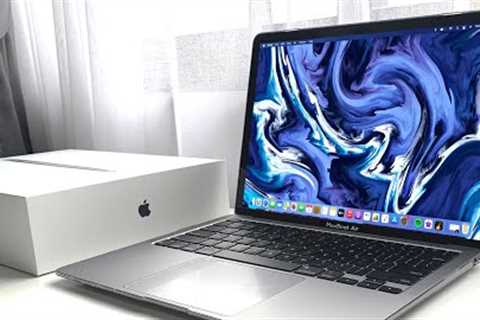 🌊✨ Unboxing MacBook Air M1 Space Grey 256gb in 2021! 💻