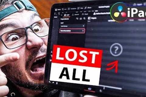 AVOID THIS MISTAKE: I lost all Project Files in DaVinci Resolve iPad!