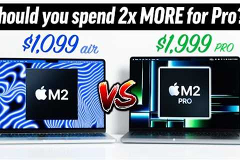 M2 MacBook Air vs M2 Pro 14” MBP - We Were WRONG.. 🤯