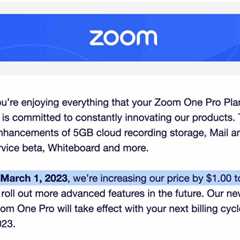 Zoom and Shopify Are The Latest SaaS Leaders to Raise Prices.  They’re Not Alone.