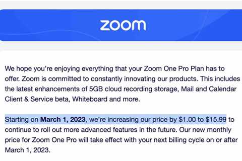 Zoom and Shopify Are The Latest SaaS Leaders to Raise Prices.  They’re Not Alone.