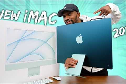 New Apple iMac 2021 Unboxing & First Look! (Green)