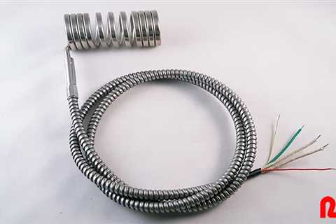 Coiled Nozzle Sprue Bushing Heaters with Stainless Steel Braid