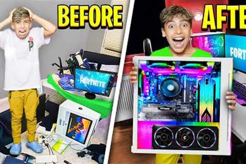 Destroying Our Son''s GAMING SETUP, Then Surprising him with NEW ONE!