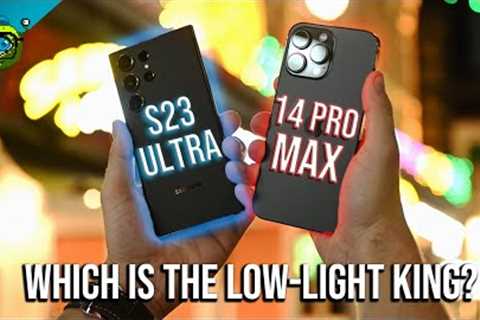 Samsung S23 Ultra vs iPhone 14 Pro Max - LOW LIGHT CAMERA TEST