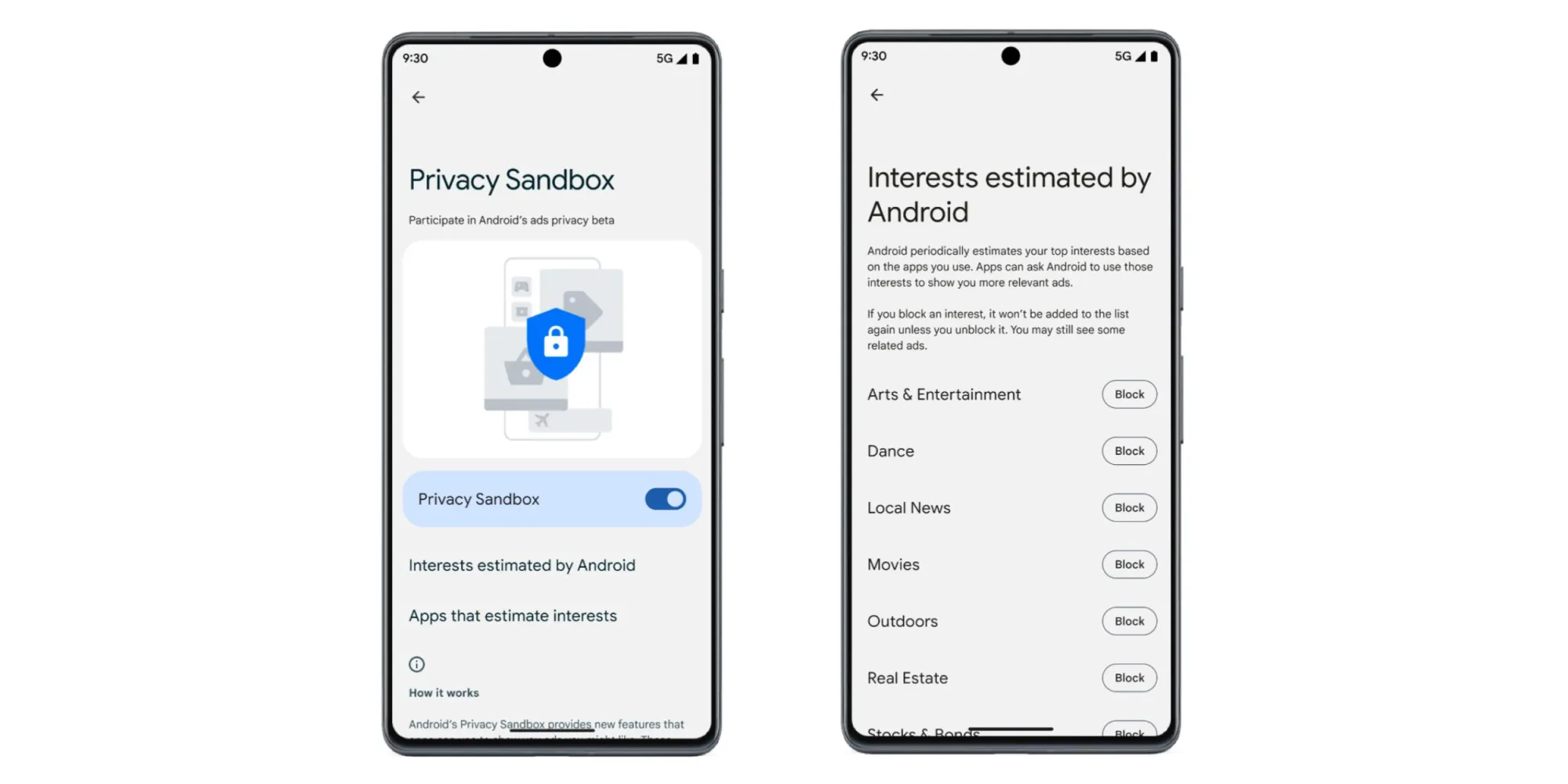 ❤ Google rolling out Privacy Sandbox Beta with new settings to Android 13