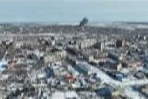 Drone video shows scale of Bakhmut destruction