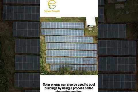 Can solar power be used for heating and cooling