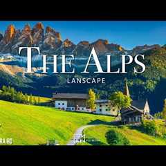 FLYING OVER THE ALPS (4K UHD) - Soothing Music With Stunning Beautiful Nature Film For Relaxation