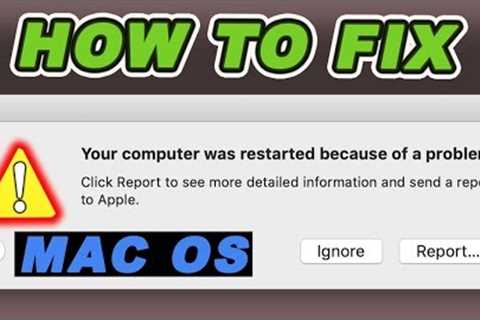 Your computer restarted because of a problem mac | Mac Issues | Tutorial 😱💥