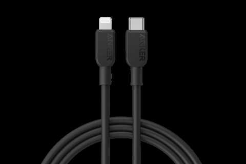 Anker 310 USB-C to Lightning Cable 3ft / Black for $14