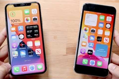 iPhone X Vs iPhone SE (2020) In 2021! (Comparison) (Review)