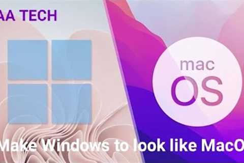 Make Windows 11/10/8.1/8/7 to look like MacOS. Easy way.