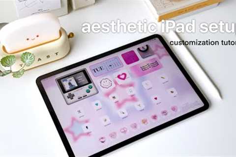 HOW TO CUSTOMIZE YOUR IPAD | aesthetic iPad home screen tutorial | widgets, app icons, wallpaper..