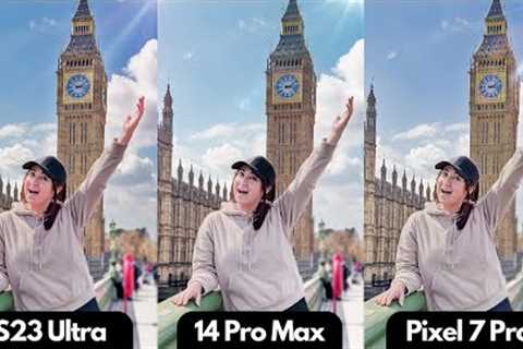 S23 Ultra vs 14 Pro Max vs Pixel 7 Pro | THE ULTIMATE CAMERA COMPARISON!!!