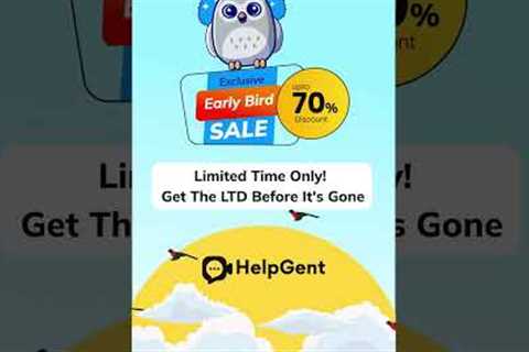 HelpGent Up To 70% Off | Exclusive Early Bird Lifetime Deal