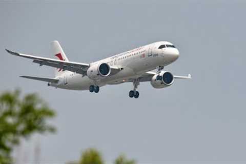 Experience the first commercial flight on China''s C919